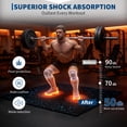 thumbnail image 7 of Studyset 0.56" Thick 48 Sq ft Exercise Mats,Rubber Top Gym Flooring, 12 Tiles Rubber Top 24"X24" Interlocking Puzzle Gym Flooring with High Density EVA Foam for Home Gym, 7 of 7