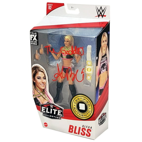 Alexa Bliss Autographed WWE Elite Collection #82 Action Figure "The Goddess" Beckett BAS Witness 208694