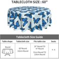 thumbnail image 3 of Butterfly Tablecloth Round 60 Inch Table Cloth Cover Mat Holiday Party Decoration for Dining Room Home Kitchen Picnic, 3 of 6