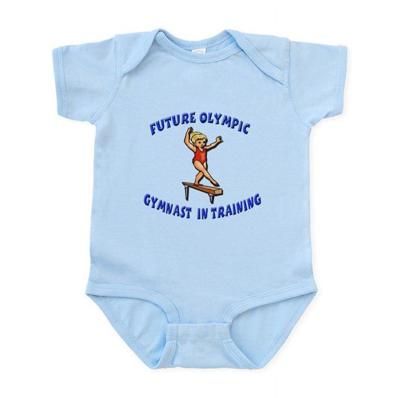 CafePress - Future Olympic Gymnast In Tra Infant Bodysuit - Baby Light Bodysuit, Size Newborn - 24 Months