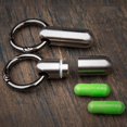thumbnail image 2 of Mini Men Capsule Pendant Necklace Bottle Keyring Mens Titanium Bottle Outdoor Keepsake, 2 of 9