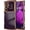 Dark Purple, variant on REQO for Samsung Galaxy S26 Ultra Case for Women Girls, Cute Wave Frame Curly Shape with Love Heart Raised Camera Protection Cover Luxury Plating Shockproof Phone Case for Galaxy S26 Ultra
