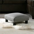 thumbnail image 2 of Jules Tabouret Carré d'Accent Ottoman Gris Foncé Chiné, 2 of 15