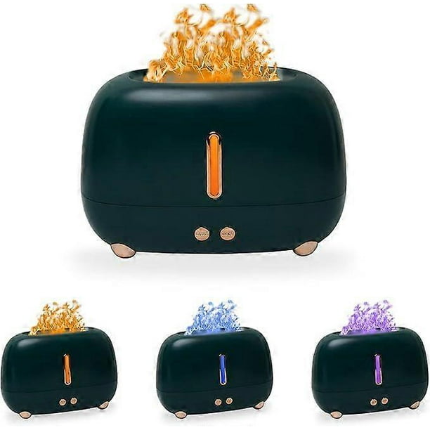Cute Multicolored Flame Diffuser Humidifier,Essential Oil Aroma Therapy Diffuser with Waterless Auto-Off Protection,Fire Air Diffuser for Home Office