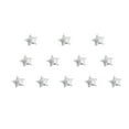 100Pcs Gold Silver Cloth Christmas Fivepointed Star Confetti Home