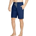 thumbnail image 1 of Hanes Mens Jersey Lounge Drawstring Shorts with Logo Waistband 2-Pack, 2XL, 1 of 6