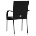 thumbnail image 4 of vidaXL Stackable Outdoor Chairs 6 pcs Poly Rattan Black, 4 of 4