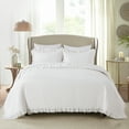 thumbnail image 1 of JML Quilt Set 3-Piece Queen Size, Classic Vintage-Inspired Stonewashed Bedspread Coverlet, 1 of 6
