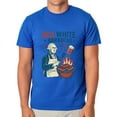 thumbnail image 2 of Red White Barbeque Men's George Washington Grill Master 4th of July BBQ Short-Sleeve Funny T-Shirt, 2 of 5