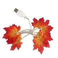 thumbnail image 2 of Yunuuuoa Guirlande Lumineuse à Feuilles d'Érable LED Alimentée par USB Décoration de Festival de Récolte d'Action de Grâce d'Automne pour Maison Fête Cheminée Mur Table Décoration Lumières Blanc Chaud, 2 of 9