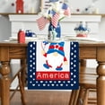 thumbnail image 2 of MOQIN 4th of July Tablecloth 72x13 Inch, Linen Table Cover, Veterans Day Table Runner Labor Day American Stars and Stripes Flag Independence Day Kitchen Dining Room Table Patriotic Decoration, 2 of 4