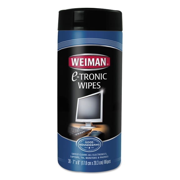 Weiman, WMN93ACT, E-Tronic Wipes, 4 / Carton, White