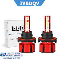 For Chevy HHR 2006-2011 LED Headlight H13/9008 High Low Beam Bulbs 2Pcs 6000K Super White