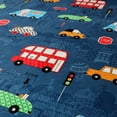 Bonenjoy Sheet on Rubber Band Kids Bed Sheet Cartoon Cars Printed