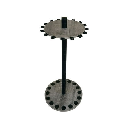 Rush Creek Creations Driftwood 16 Round Rod Rack with Extension Post
