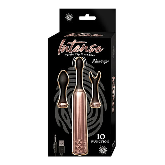Masseur à Triple Embout Intense - Or Rose