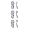 thumbnail image 3 of Billuyoard Gorro de dormir Extra largo de satén de 3 piezas, sombrero de pelo rizado, cabeza de lazo, elástico, coleta sedosa, banda de cuerda, Type4 NO4, 3 of 6