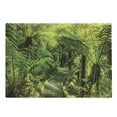 thumbnail image 1 of Rainforest Cutting Board, Rainforest Walkway Board Ferns Wet Rural Spring Traveling Destination Nature, Decorative Tempered Glass Cutting and Serving Board, Large Size, Green, by Ambesonne, 1 of 1