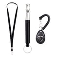 thumbnail image 1 of 3PCS/Set Dog Whistle With Lanyard &amp Dog Training Clicker For Recall Stop Barking Adjustable Frequencies Proven Results, 1 of 5