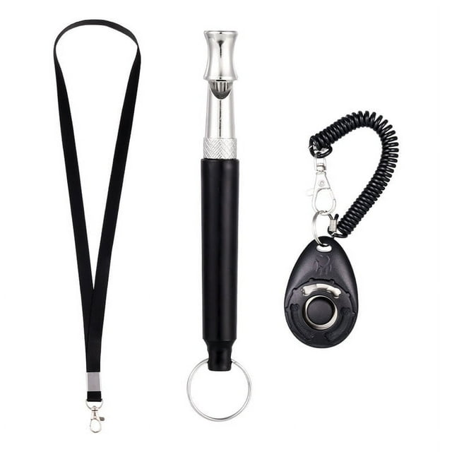 3PCS/Set Dog Whistle With Lanyard & Dog Training Clicker For Recall Stop Barking Adjustable Frequencies Proven Results