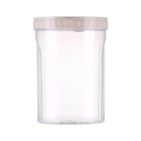 Stackable Clear Kitchen Storage Canister With Built-In Spoon Lid Multi-Size Airtight Grain Container For Flour Coffee Beans Spice Pantry Organizer