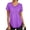 Purple, variant on Womens Workout Tops V Neck Tee Shirts Quick Dry Athletic Shirts Women Loose Gym Running Tops