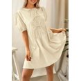 thumbnail image 3 of Vestido PRETTYGARDEN 2025 casual de verano de manga corta para mujer, 3 of 8