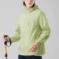 thumbnail image 4 of Hvyesh Womens Mens Cycling Rain Jackets UPF 50+ Sun Protection Jacket Lightweight Running Hooded Sun Jacket Zipper Quick Drying Workout Coats, 4 of 7