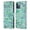 Mosaic In Mint Quartz And Jade, variant on Head Case Designs Officially Licensed Micklyn Le Feuvre Marble Patterns Geometric Gilded Stone Tiles In Soft Blues Leather Book Case Compatible with Apple iPhone 13