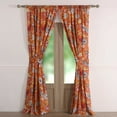 thumbnail image 2 of Greenland Home Fashion Astoria Festive Window Curtain Panel Pair With 3" Rod Pocket - Spice 42x63", 2 of 5