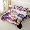 thumbnail image 3 of Erosebridal Japanese Princess Twin Quilt Set for Boys Girls, Ancient Geisha Twin Coverlet Set, 2 Pieces, 3 of 7