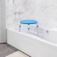 thumbnail image 3 of BizChair Adjustable Bath & Shower Stool with Height-Adjust Frame, 300 lbs. Static Weight Capacity, and Tool-Free Assembly in Blue, 3 of 12