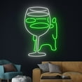 thumbnail image 3 of Handmadetneonsign Frog Wine Glass Neon Light, Frog Wine Glasses Led Light, Toad Led Sign, Wine Bar, 3 of 5