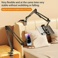 thumbnail image 6 of EIMELI Adjustable Iron Tablet Stand Long Arm Desk & Bed Mount for 4-13” Devices 6-Axis Flexible Holder with 360° Swivel for iPad & Smartphones Sturdy Mechanical Arm Bracket with Clamp, 6 of 6