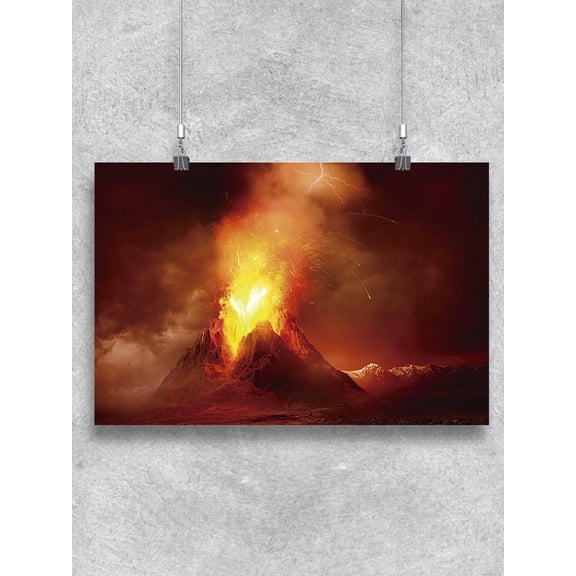 Large Volcano Poster -Image by Shutterstock