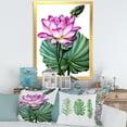 thumbnail image 3 of Designart 'Ancient Pink Lotuses In The Pond VI' Traditional Framed Art Print, 3 of 4