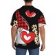 thumbnail image 3 of Fotbe Love Gnomes Camisa Estampada de Manga Corta para Hombre, Casual de Verano, Estilo Playero, Sin Arrugas-Small, 3 of 5