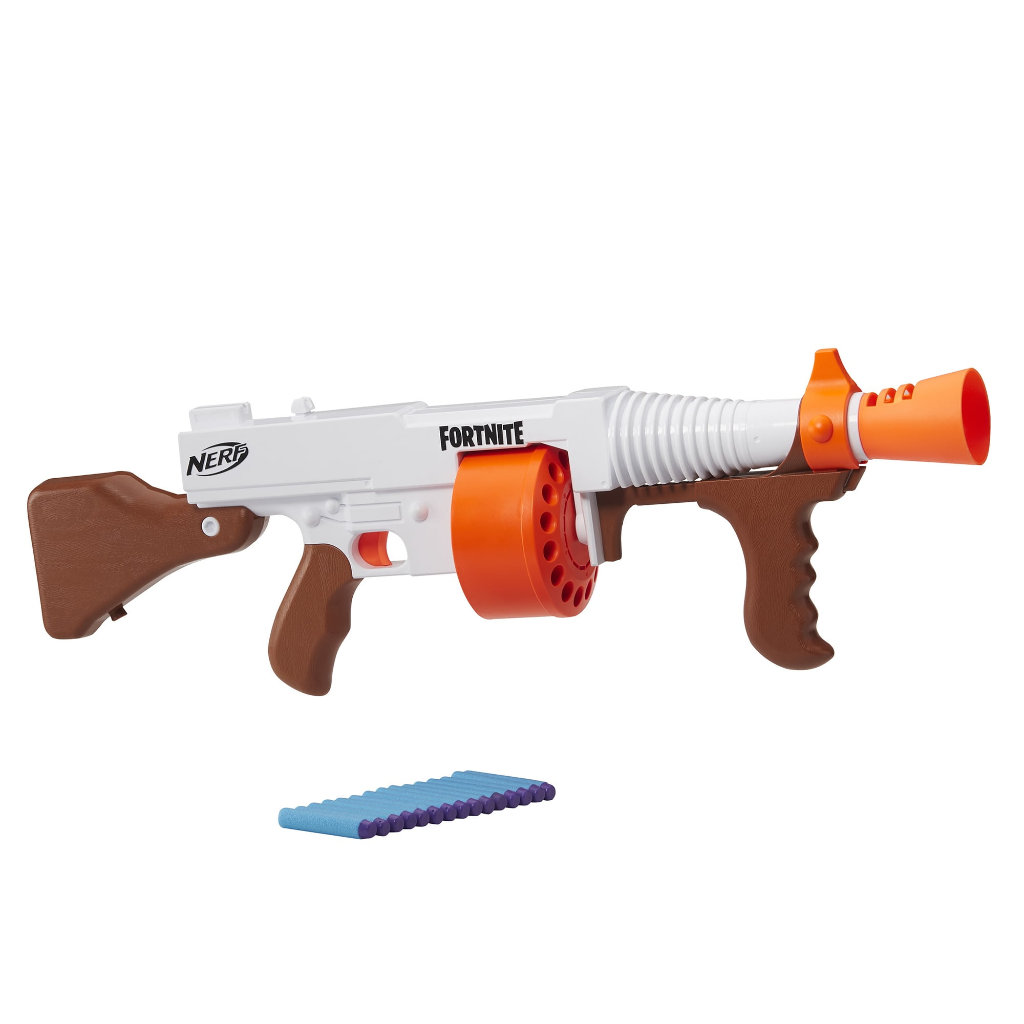 E7521 NERF Fortnite DG Dart Blaster Toy with 15 Darts White for sale online 