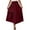 Wine, variant on fheaev Flowy Skirt for Women Summer Cotton Linen Ankle Skirt Swing A Line Pleated Maxi Skirt Casual Elastic High Waist Beach Vacation Holiday Long Skirts