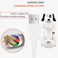 thumbnail image 2 of 4X Cargador Divertido del Perro del Humping del Cable del USB para el 13/12/11 y MáS, Cable USB RáPido del Cargador del Perro Manchado MóVil, 2 of 5