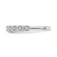 thumbnail image 2 of Araiya Fine Jewelry 10K White Gold Diamond Eternity Ring (1/10 cttw, I-J Color, I2-I3 Clarity) Size 9, 2 of 6