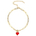 thumbnail image 1 of Shisuyan Anklet Red 1Set 8.3In Nickel Free Lead Free Cadmium Free Durable, 1 of 9