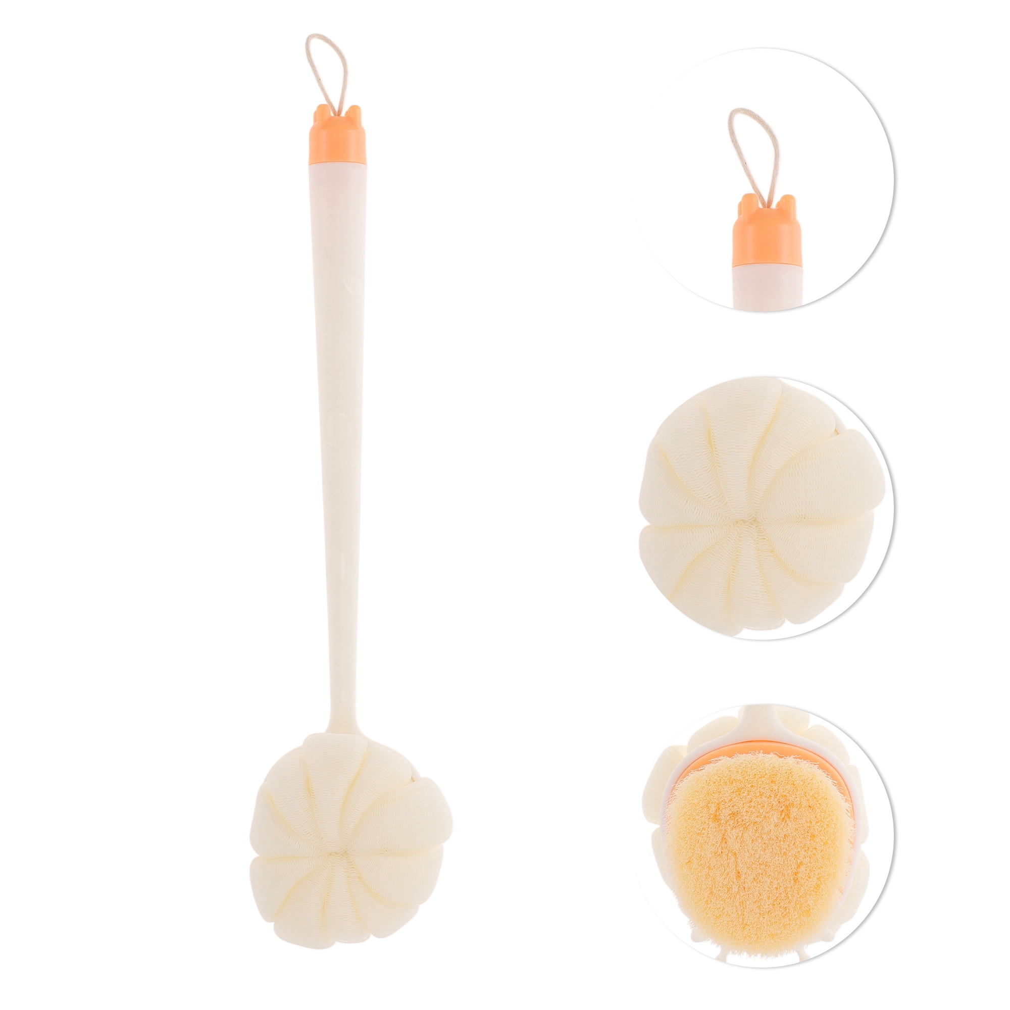 Unique Bargains Durable Bath Brush Body Scrubber 1 Pc White