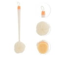 thumbnail image 3 of Unique Bargains 1 Pc Cute Long Handle Bath Brush for Bathroom White, 3 of 7