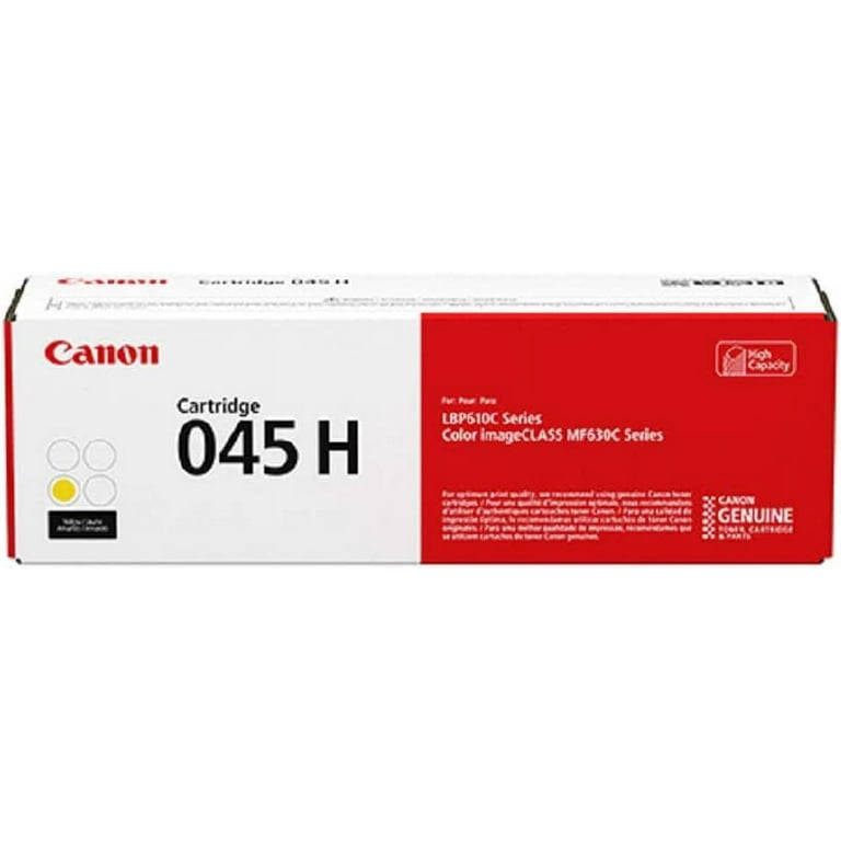 Canon 045H High Capacity Toner Cartridge Set: Black, Cyan, Magenta