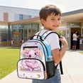 thumbnail image 4 of Jeiento Axolotl 13.5 Inch Lightweight Toddler Backpack for Daycare, Rainbow Preschool Kids Bag for Boys & Girls, Bookbag with Side Mesh Pockets, 4 of 7