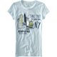 thumbnail image 1 of Aeropostale Est New York Graphic playera para mujer, azul, extragrande, 1 of 1