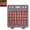 Red, variant on Handmade Farmhouse Oven Skirt with Ruffled Hem - Decorative Ribbon Tie Kitchen Oven Curtain for Stove & Dishwasher - Plaid Fabric Appliance Cover