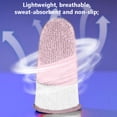 thumbnail image 2 of Manga de dedo para juegos para PUBG Game Controller Glove Fingertips (+) Pink White, 2 of 6