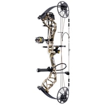 Bear Legit Maxx RTH LH70 Compound Bow, Mossy Oak Bottomland/Black, Adjustable Draw, Trophy Ridge Accessories Included (AV54A230B7L)